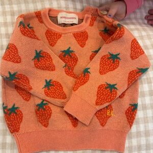 Bobo Choses Strawberry Knit Sweater